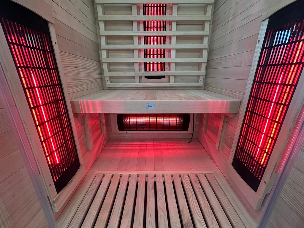 LUXE INFRAROOD SAUNA | 90X90 | DIRECT LEVERBAAR, Sport en Fitness, Sauna, Info@inner-stillness.nl, Fins of Traditioneel, 7665VB