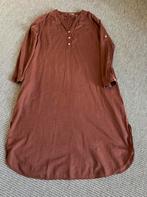 Leuke linnen jurk bruin, Maat 38/40 (M), Bruin, Ophalen of Verzenden, Zo goed als nieuw