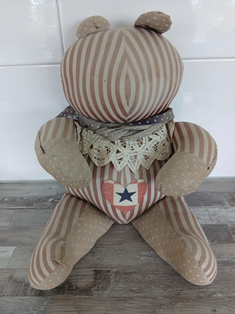 Vintage Teddybeer - Amerikaans Thema, Gebruikt, Overige merken, Overige karakters, Beer