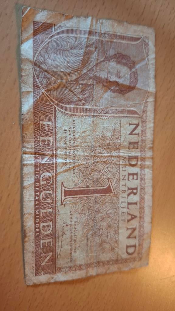 Oud Nederlands 1 Gulden bankbiljet (1938), Postzegels en Munten, Bankbiljetten | Nederland, Ophalen of Verzenden, 1 gulden, Los biljet