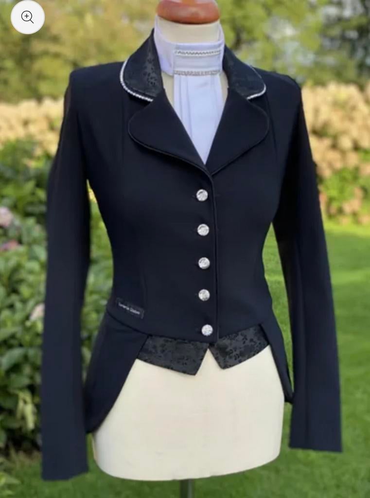 Lamantia Couture Mini Frack LE Classic Black Flower maat 36, Ophalen of Verzenden, Zo goed als nieuw, Dressuur, Bovenkleding