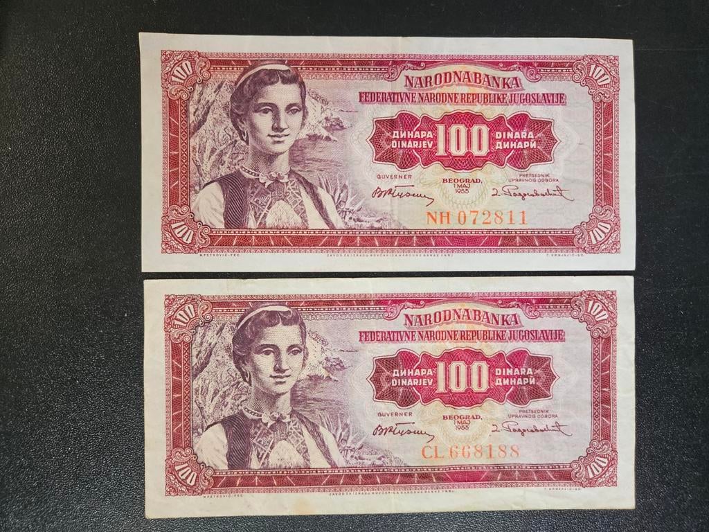 Joegoslavië pick 69 1955, Ophalen of Verzenden, Joegoslavië, Los biljet