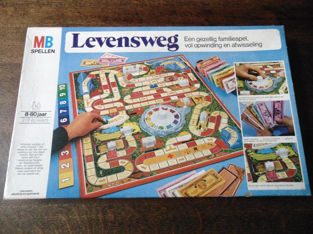 Levensweg Spel van MB, Vijf spelers of meer, Ophalen of Verzenden, Gebruikt, MB Spellen