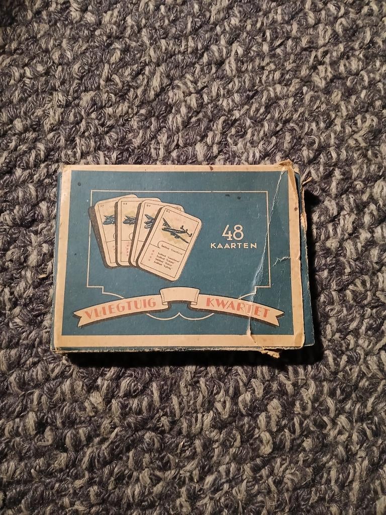 Vintage kaartspel vliegtuigen, Antiek en Kunst, Antiek | Speelgoed, Ophalen of Verzenden