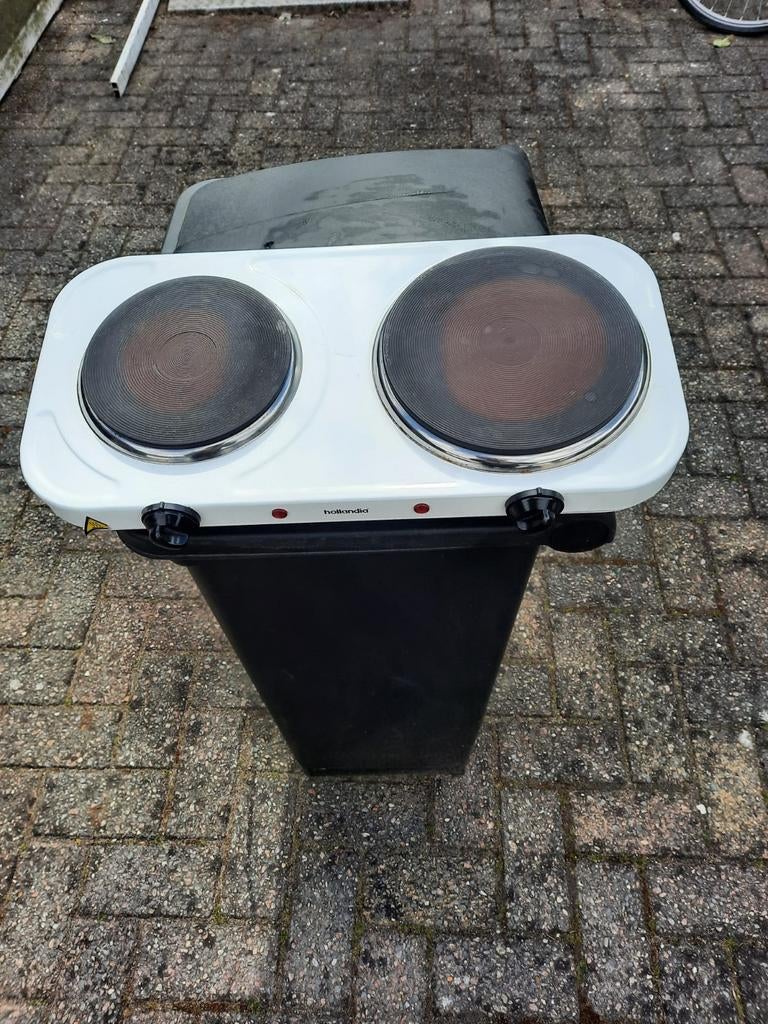 Twee pits elektrische, Witgoed en Apparatuur, Kookplaten, Ophalen, Vrijstaand, Elektrisch, 3 kookzones of minder