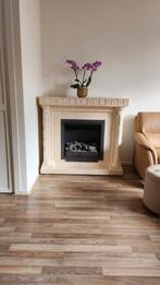 Schouw imitatie open haard gel met lava stenen, Ophalen, Gebruikt, Vrijstaande haard