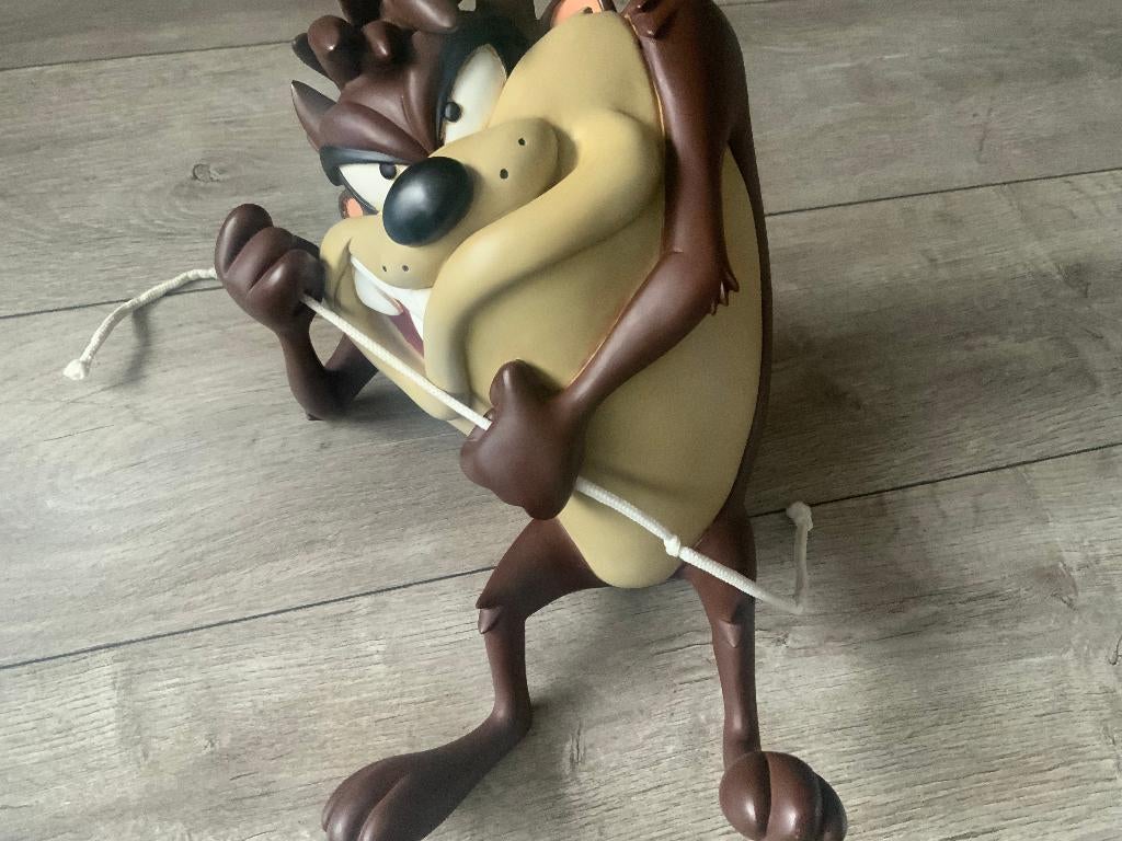Vintage WB 2000 Taz Tazmanian Devil Looney Tunes Hangend, Ophalen of Verzenden, Looney Tunes, Zo goed als nieuw, Beeldje of Figuurtje