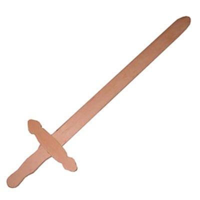 Houten zwaard recht lang, Kinderen en Baby's, Speelgoed | Houten speelgoed, Nieuw, Overige typen, Ophalen of Verzenden