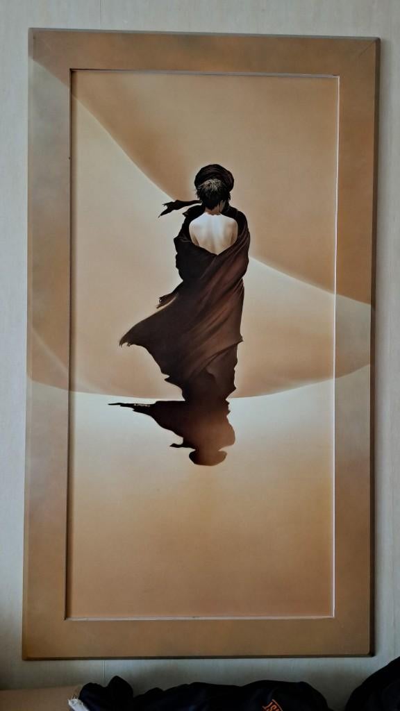 Lijst Dans van licht en schaduw, Ophalen, Zo goed als nieuw, Schilderij, 75 cm of meer