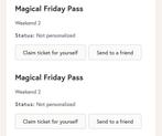 TE KOOP: Tomorrowland Magical Friday Pass W2, Tickets en Kaartjes, Evenementen en Festivals, Twee personen