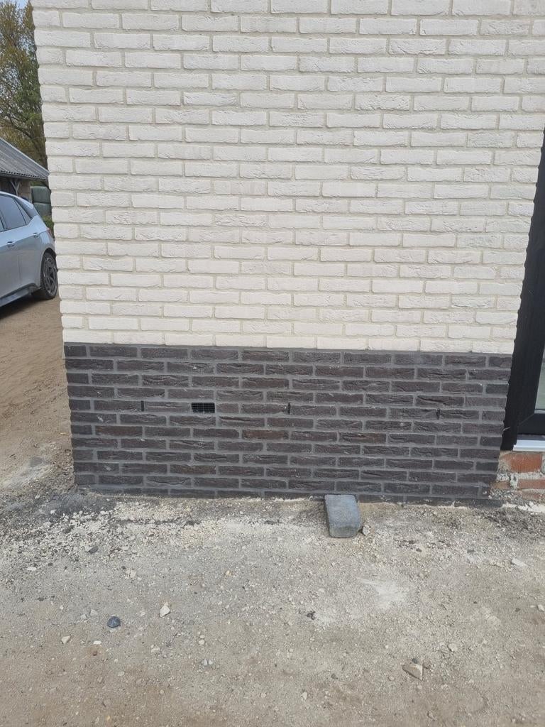 1300 witte Perla en 720 donkergrijze Inka metselstenen, Doe-het-zelf en Verbouw, Metselstenen, Ophalen, Nieuw, Bakstenen