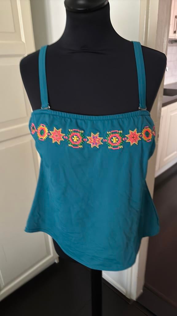 Tankini maat 44 zo goed als nieuw, Ophalen of Verzenden, Zo goed als nieuw, Blauw, Overige typen
