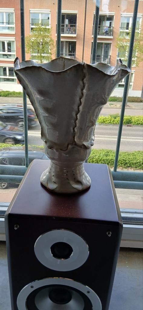 Duitse vaas, wit, 21cm hoog, Ophalen of Verzenden