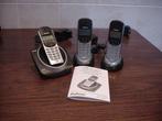 Set van 3 dect telefoons van het merk "Profoon"., Verzenden, Gebruikt, 3 handsets, Stralingsarm