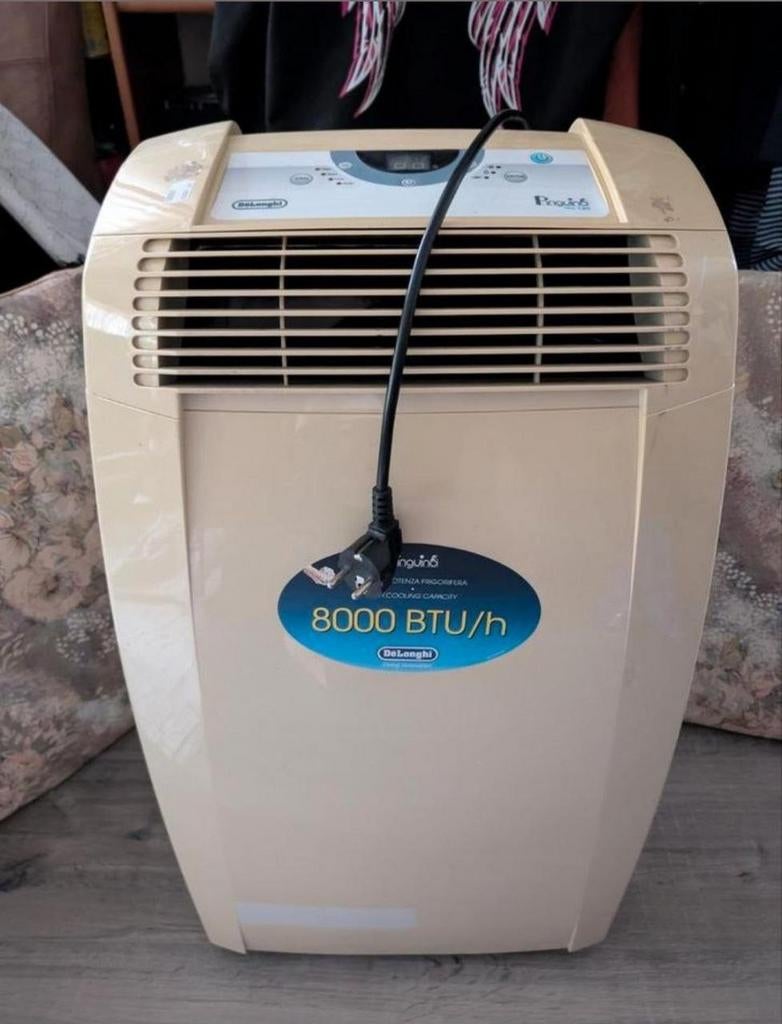 Delonghi Pinguino PAC C80 Mobiele Airco - 8000 BTU/h, Witgoed en Apparatuur, Ophalen, Gebruikt, Minder dan 60 m³, 3 snelheden of meer