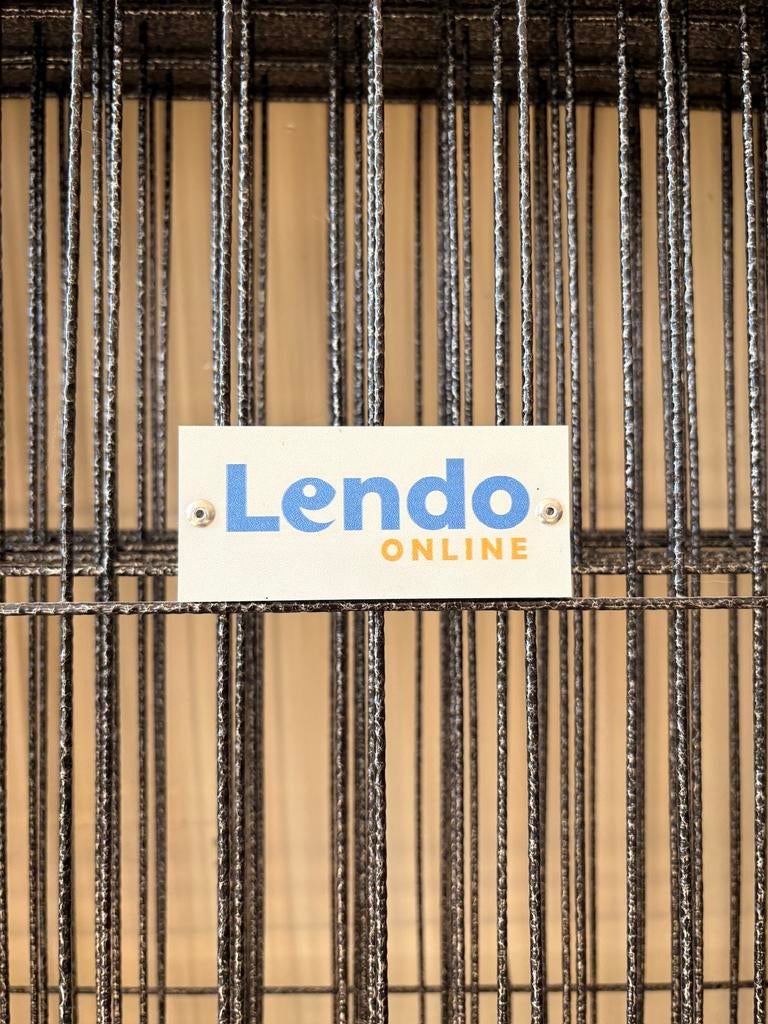 Lendo Online Hondenkennel 8 panelen 80x60cm staal antraciet