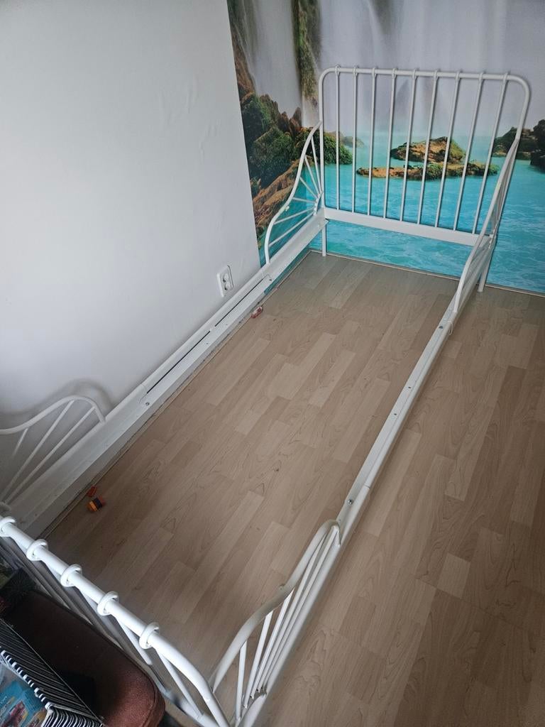 MINNEN Meegroeibed - wit 80x200 cm met lattenbodem!, Huis en Inrichting, Ophalen, Eenpersoons, Wit, 80 cm