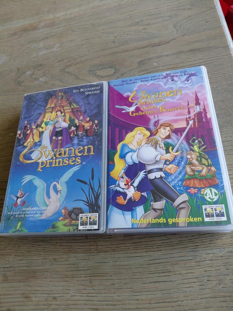 De Zwanen Prinses 1 en 2 op Videoband, Alle leeftijden, Ophalen of Verzenden, Gebruikt, Tekenfilms en Animatie