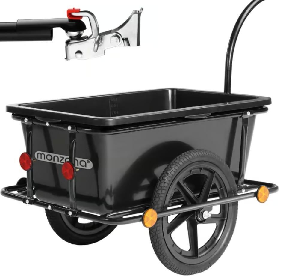 Fietskar bagagekar transportkar aanhanger 80kg GRATIS BEZORG, Verzenden, Nieuw, Nvt, Nvt