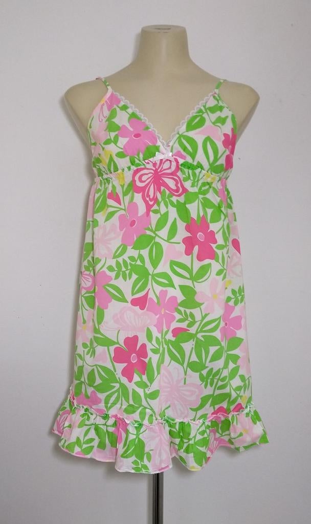 Nachtjaponnetje met bloemendessin van Victoria's Secret, Kleding | Dames, Verzenden, Wit, Nachtkleding