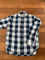 Ralph Lauren blouse geruit blauw wit mt L katoen, Ophalen of Verzenden, Zo goed als nieuw, Blauw