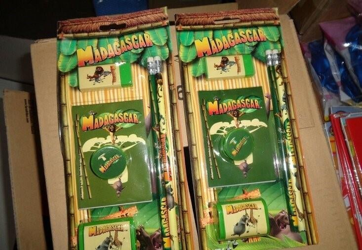 PARTIJ MADAGASCAR SCHOOLSET 6 DELIG