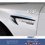 Mercedes AMG ZIJSCHERM AERO LOGO SET ZWART W176 W177 W205 W1, Gebruikt, -, Ophalen of Verzenden, -