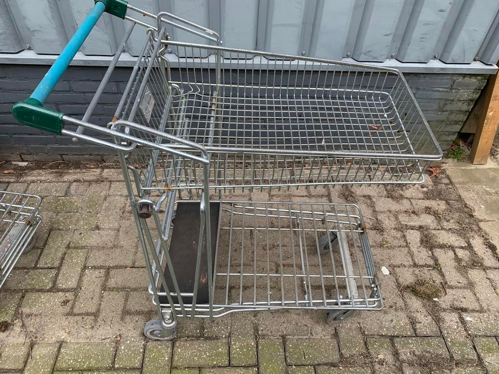 Winkelwagen, 10 stuks , winkel wagen, winkelwagens, Doe-het-zelf en Verbouw, Transportwagens, Ophalen, Zo goed als nieuw
