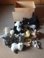 Houten opbergkist met knuffelbeesten, Ophalen, Gebruikt, Overige typen