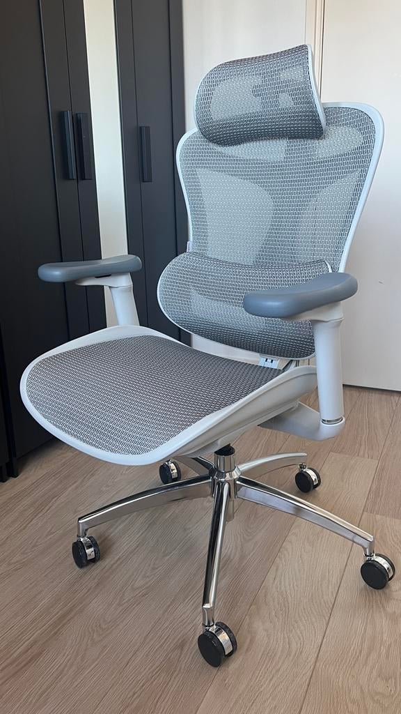 SIHOO ergonomic office chair - as good as new (self pickup), Ophalen, Zo goed als nieuw, Grijs, Bureaustoel