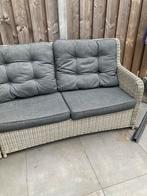 Loungeset 240x240cm met nette kussens en 2 tafels, Gebruikt, Meer dan 8 zitplaatsen, Ophalen of Verzenden, Loungeset
