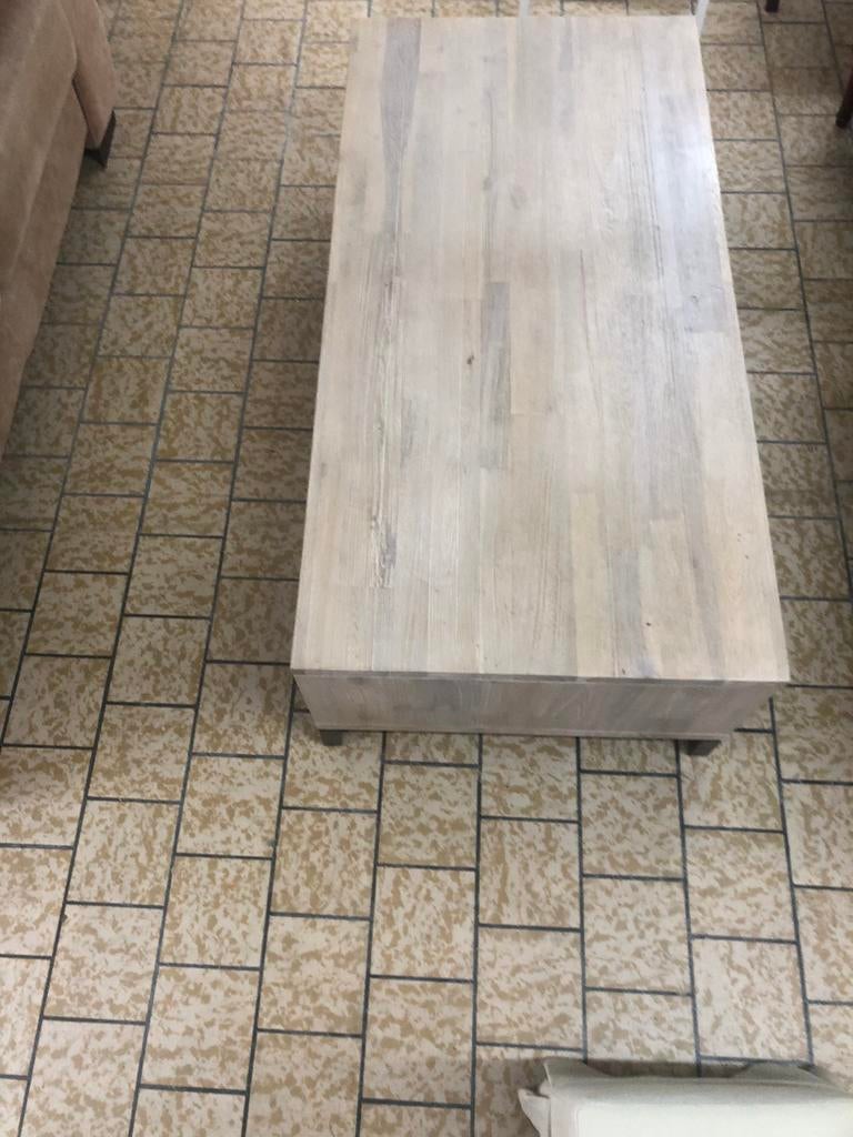 Salontafel met laden aan bijde kanten, Huis en Inrichting, Ophalen, 100 tot 150 cm, 50 tot 100 cm, Zo goed als nieuw