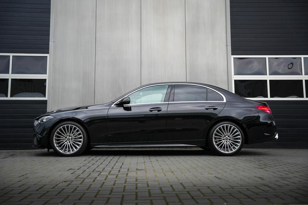 Mercedes-Benz C-Klasse 180 AMG Line Adapt.Cruise/ 360-cam/ L, Automaat, 4 cilinders, Zwart, Bedrijf