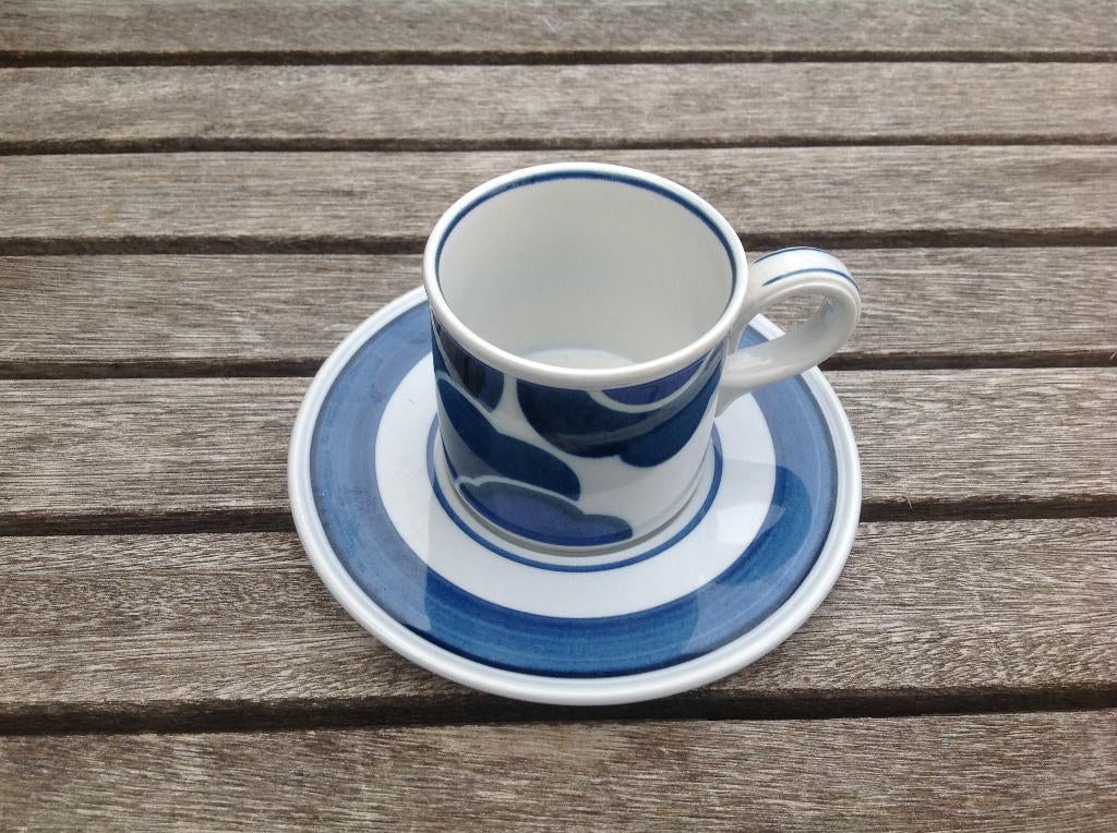 Villeroy Boch Blue Cloud, kop en schotel , gaaf, Antiek en Kunst, Antiek | Servies los, Ophalen of Verzenden
