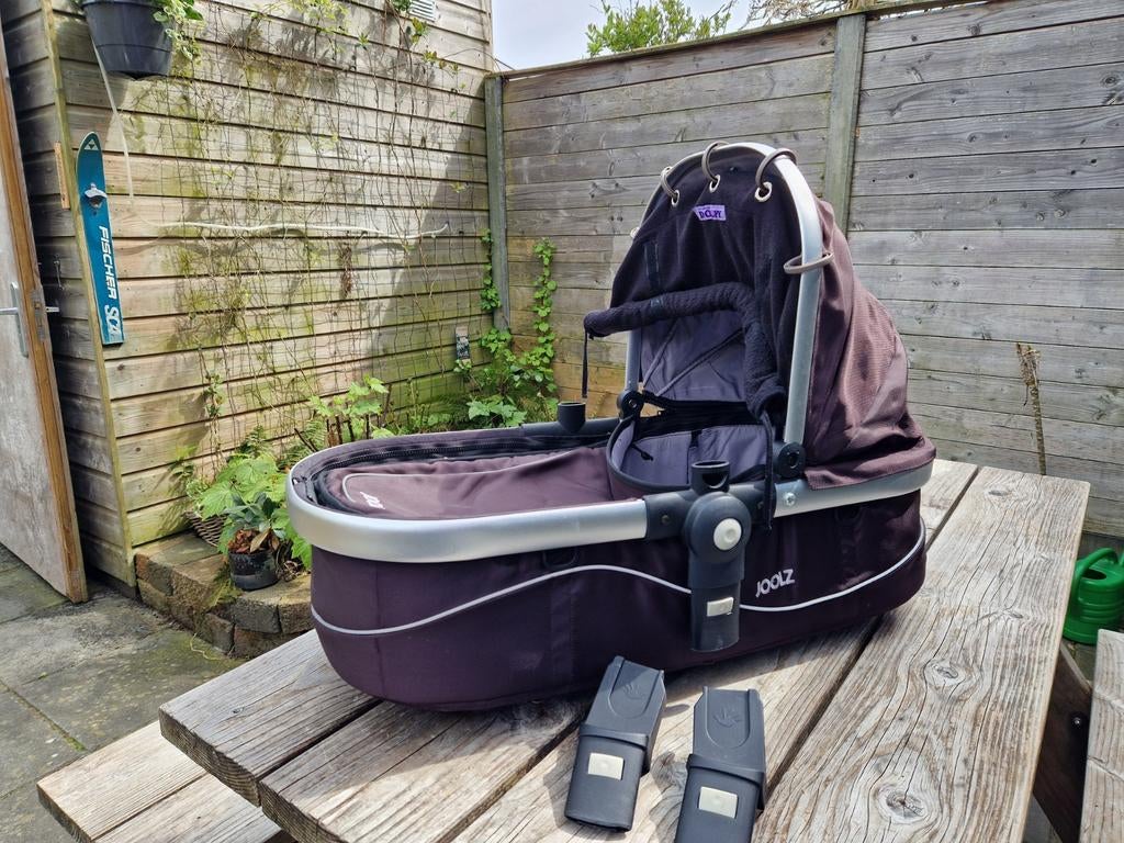 Joolz kinderwagenbak/reiswieg aubergine met accessoires, Ophalen, Overige merken