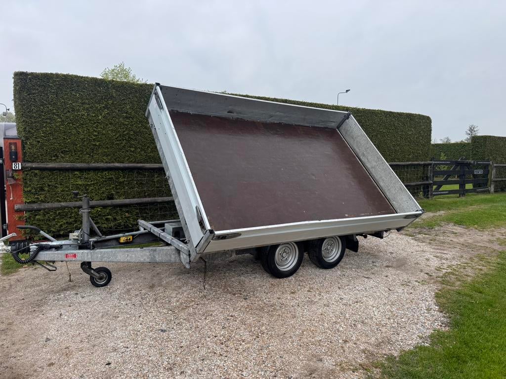 Henra kipper Kieper 3 zijdig aanhanger aanhangwagen, Ophalen, Gebruikt
