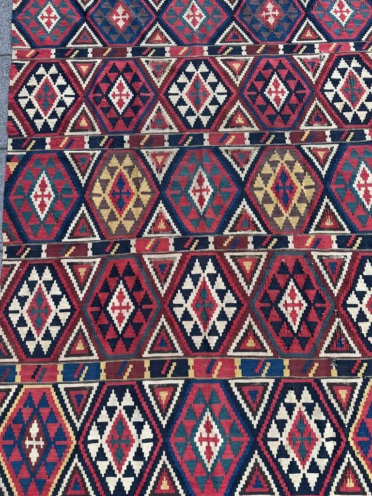 Antik kilim Shirvan ( Antique Gelim ) 294 x 147 cm, Gebruikt, Wol, 200 cm of meer, Ophalen of Verzenden