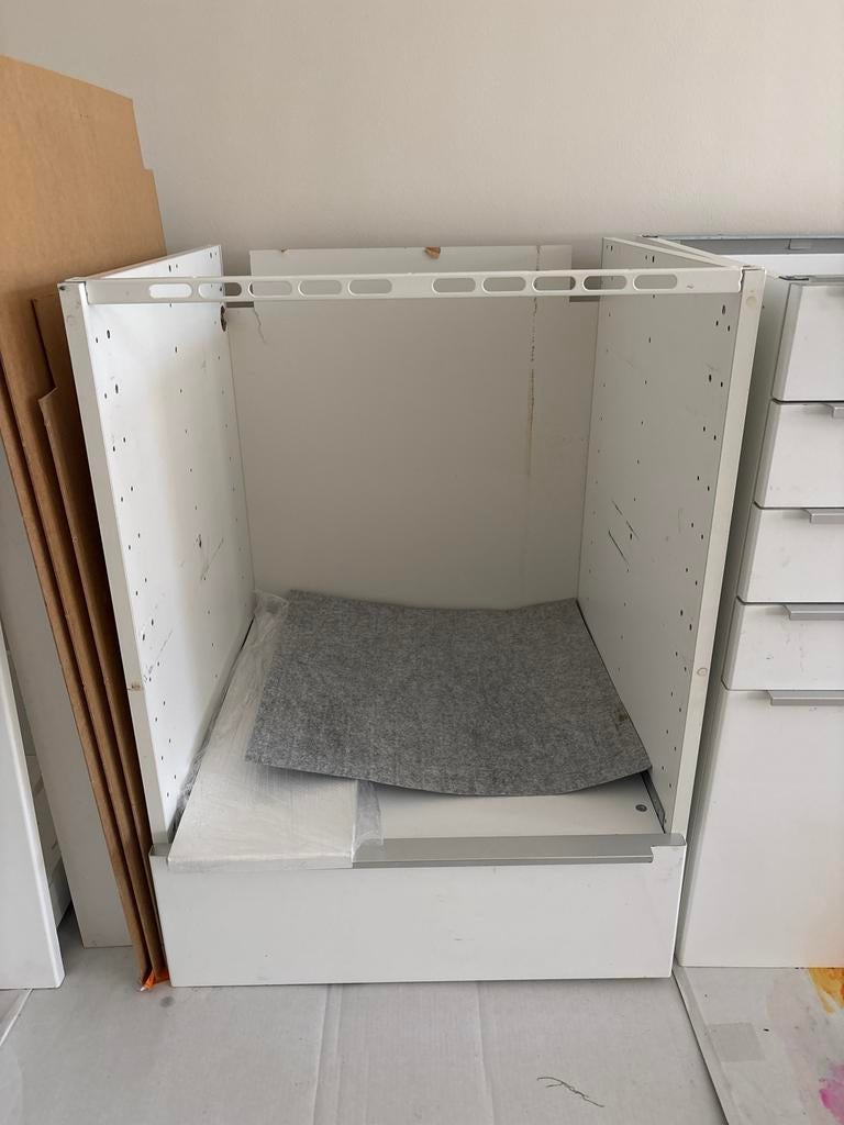 IKEA Method Keukenkasten: 1 Ladekast+ 1 Ovenkast (60x80cm, Huis en Inrichting, Ophalen, Gebruikt, Wit, 50 tot 100 cm