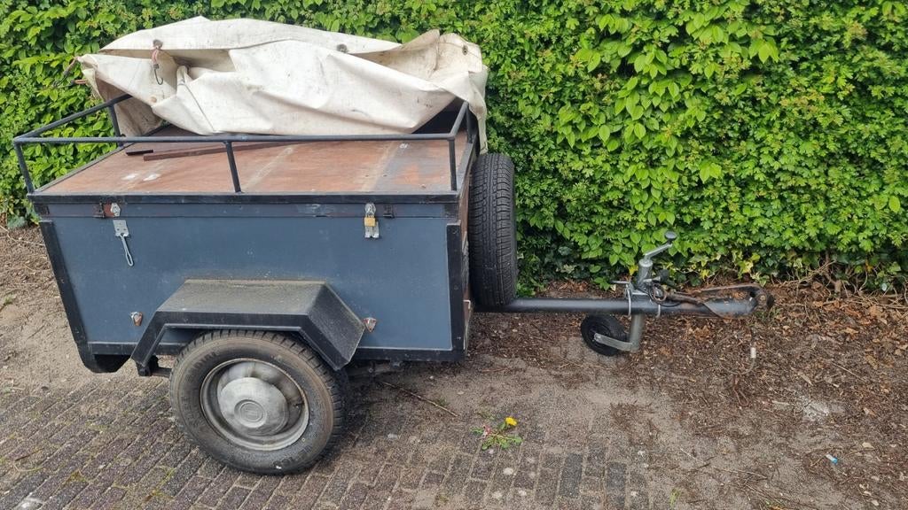 Klein karretje, handig voor vakantie en tentvervoer, Ophalen of Verzenden, Zo goed als nieuw