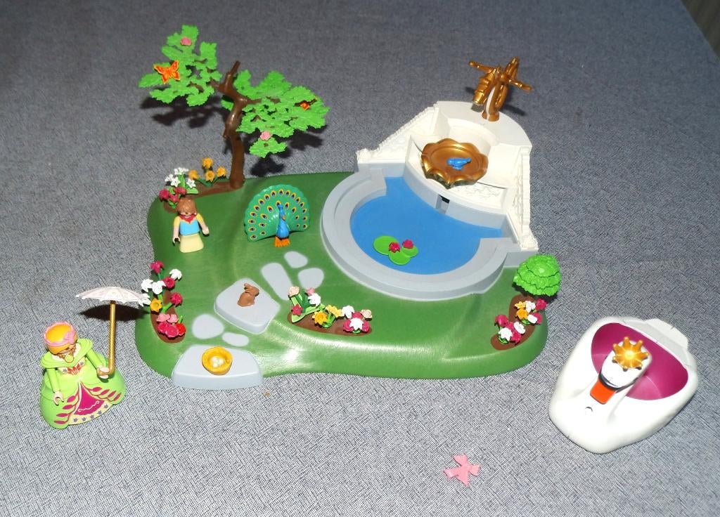 mooie Playmobil set vijver met pomp en grote zwaan, Ophalen of Verzenden, Zo goed als nieuw, Complete set