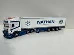 WSI  SCANIA  R HIGHLINE 6X2  REEFER TRAILER   3 AXLE NATHAN, Ophalen of Verzenden, Nieuw, Bus of Vrachtwagen, Wsi