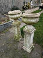 Zuilen met plantenbakken, Tuin en Terras, Bloembakken en Plantenbakken, Ophalen, Rond