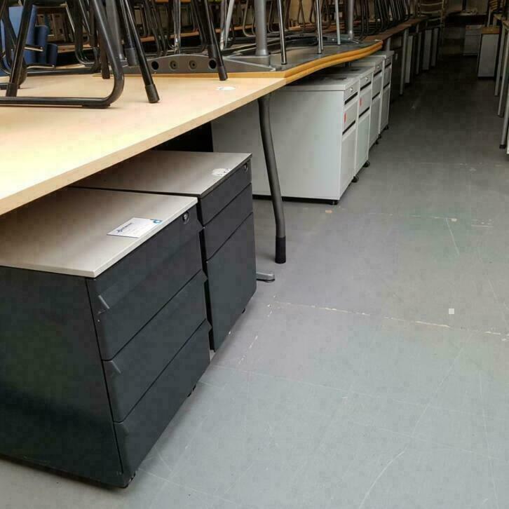 Diverse professionele stalen bureau laden kasten ladeblokken, Gebruikt, 5 laden of meer, Ophalen of Verzenden, Minder dan 100 cm