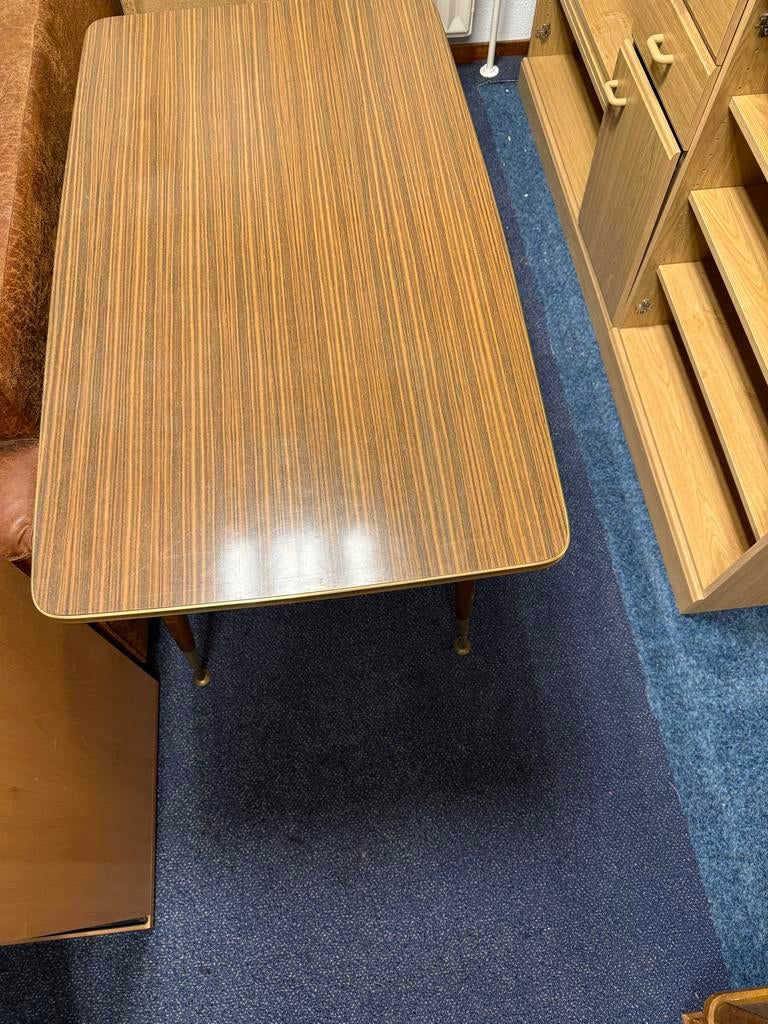 Vintage uitschuifbare eettafel met formica blad, Antiek en Kunst, Ophalen