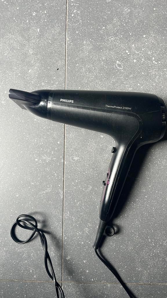 Philips Thermoprotect 2100W Föhn - Zwart, Ophalen of Verzenden, Gebruikt, Haarverzorging