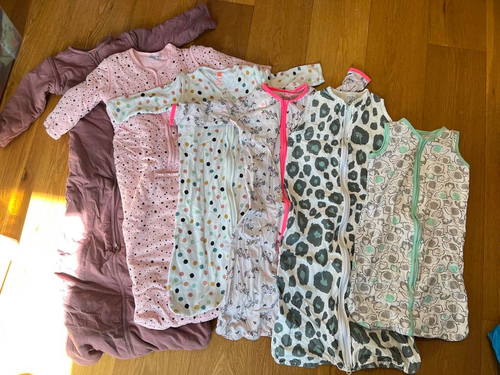 6 baby slaapzakken, Hema, Meyco, Baby Look, Ophalen of Verzenden, Zo goed als nieuw, 70 tot 85 cm, Slaapzak