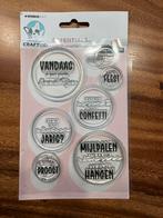 Craftlab stempel party buttons, Ophalen of Verzenden, Zo goed als nieuw