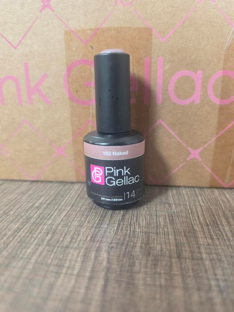 Pink Gellac - 152 Naked, Ophalen of Verzenden, Gebruikt, Handen en Nagels, Make-up
