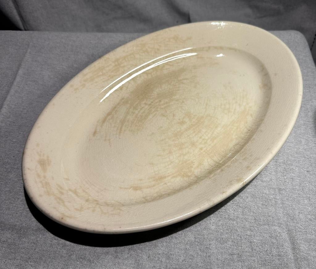 Antieke serveerschaal – Petrus Regout Maastricht – 1941, Antiek en Kunst, Ophalen of Verzenden