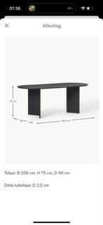 Moderne ovale eettafel - zo goed als nieuw, Huis en Inrichting, Tafels | Eettafels, Zo goed als nieuw, Vijf personen of meer, 150 tot 200 cm